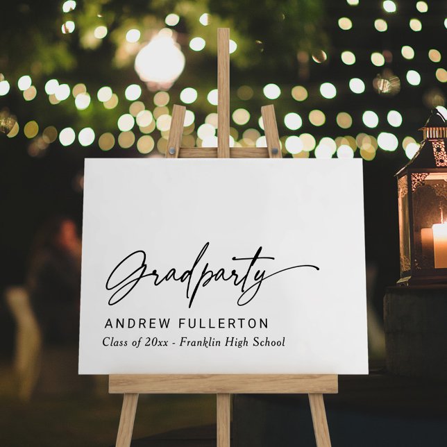 Smooth Note Graduation Party Welcome Sign (Creator Uploaded)