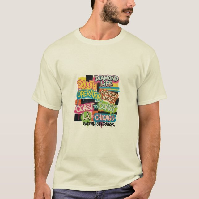 Smooth Operator T-Shirt Urban Graffiti Street Art (Front)