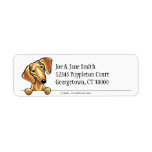 Smooth Red Dachshund Clean &amp; Simple Label