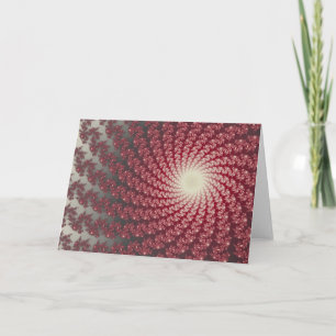 Smooth Red Whirlpool2 Greetings Card