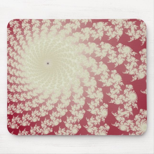 Smooth Red Whirlpool Mousepad (Front)