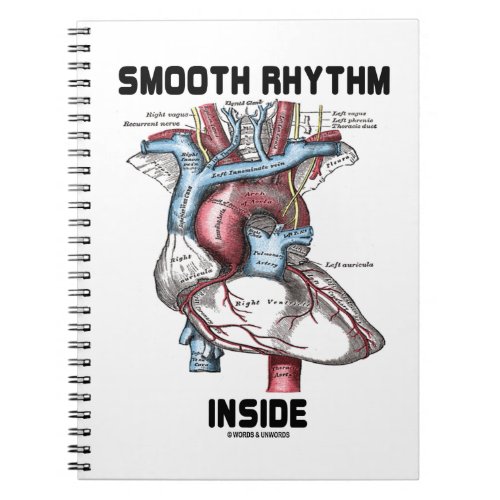 Smooth Rhythm Inside Medical Anatomical Heart Notebook