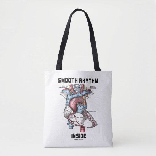 Smooth Rhythm Inside Medical Anatomical Heart Tote Bag