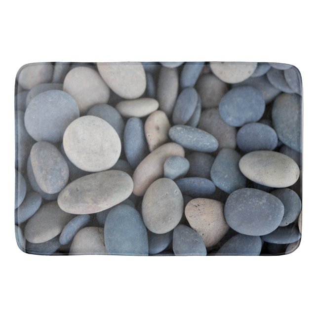 Smooth River Stones Bathroom Mat (Front)