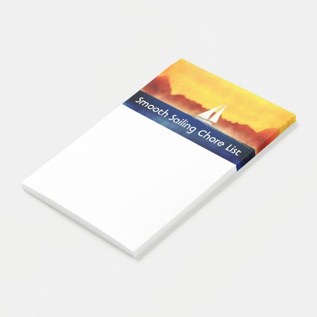 Smooth Sailing Chore List Notes (Angled)