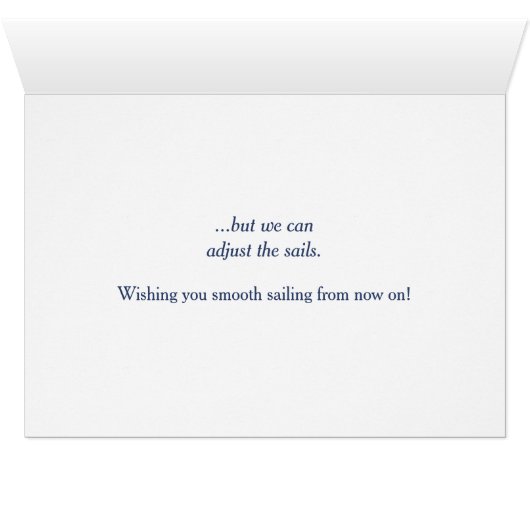 Smooth Sailing Encouragement (Inside Horizontal (Bottom))