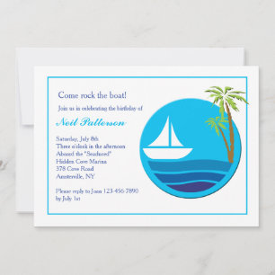 Smooth Sailing Nautical Invitation