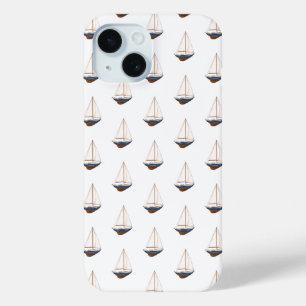 Smooth Sailing Preppy Nautical iPhone 15 Case
