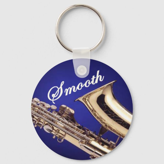 Smooth Saxophone Keychain (Front)