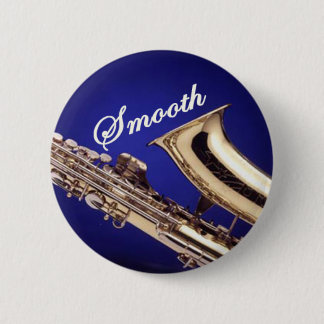 Smooth Saxophone Pinback Button