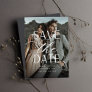 Smooth Script | Single Vertical Photo Wedding Save The Date