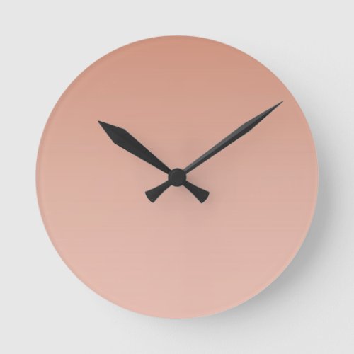 Smooth Skin Gradient Round Clock