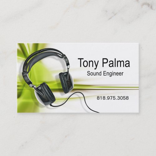 Smooth Sound Engineer _ Music Business Card