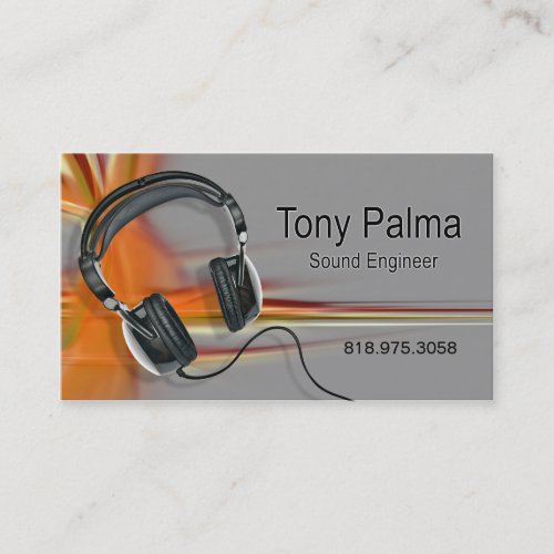 Smooth Sound Engineer _ Music Business Card