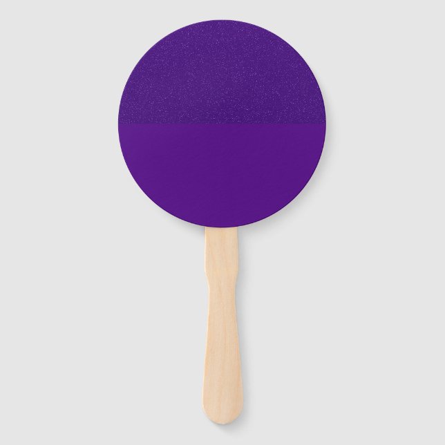 Smooth-Top, Noise-Bottom Purple Hand Fan (Custom) (Front)