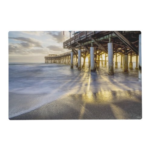 Smooth Waves At Cocoa Pier Placemat