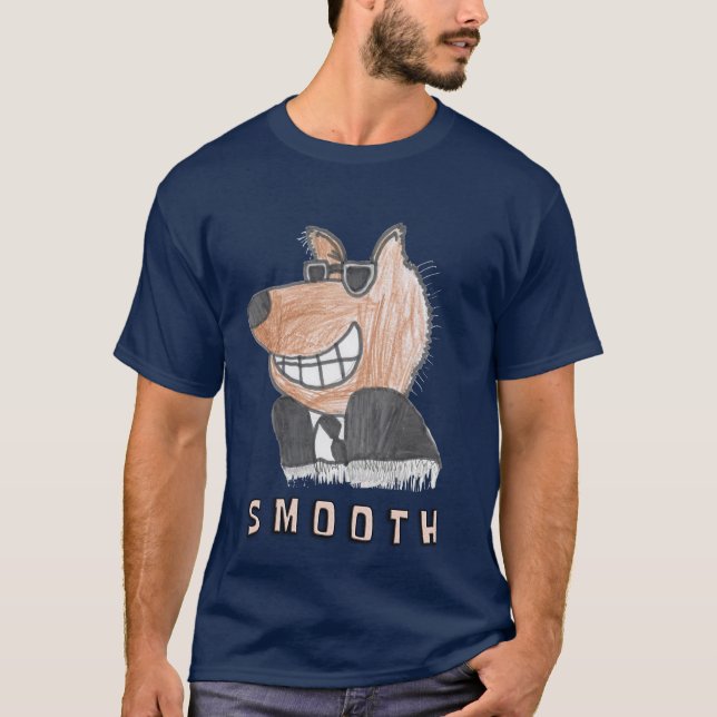 Smooth Wolf Art Work by Kareem T-Shirt (Front)