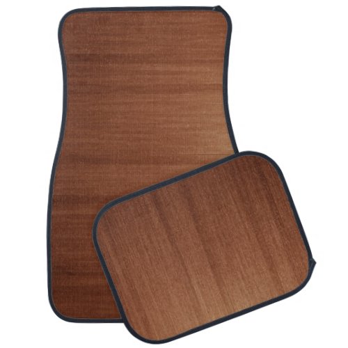Smooth Wooden Texture Background Car Floor Mat