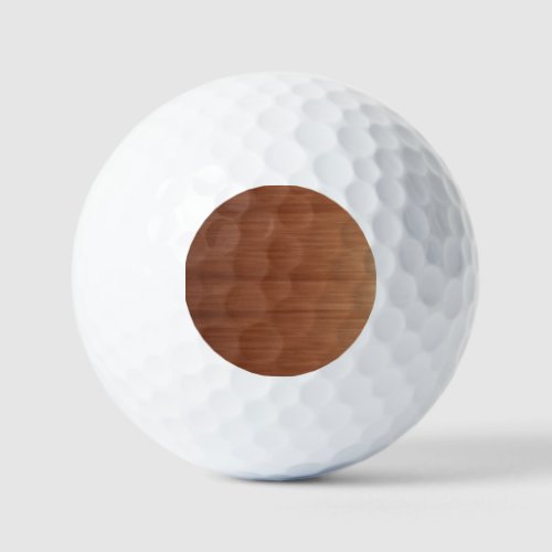 Smooth Wooden Texture Background Golf Balls