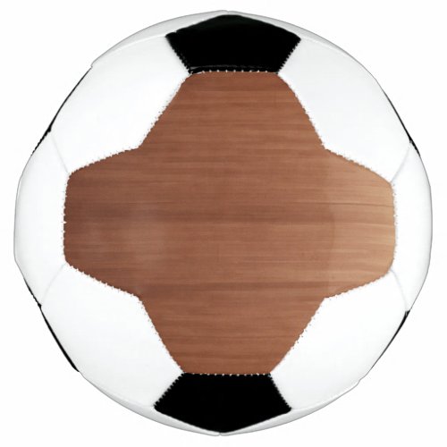 Smooth Wooden Texture Background Soccer Ball