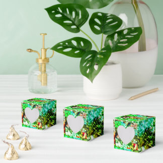 Smooth yellow abstract Favor Box,calming yellow Boxes