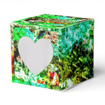 Smooth yellow abstract Favor Box,calming yellow
