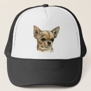 Smoothcoat chihuahua trucker hat