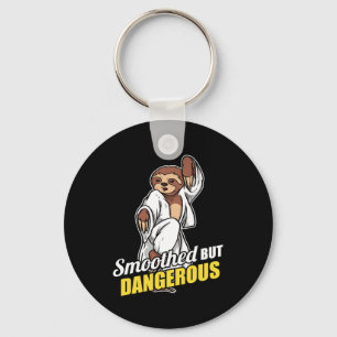 Smoothed But Dangerous Sloth Karate Kung Fu Gift Keychain