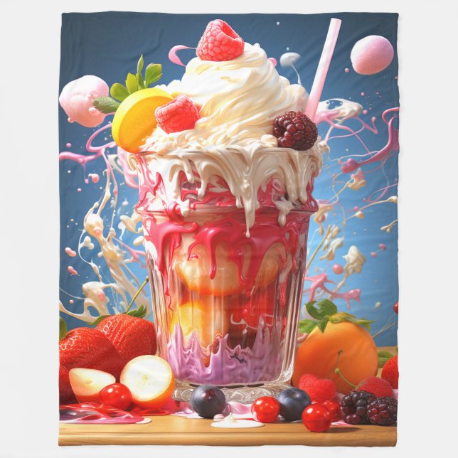 Smoothie Fleece Blanket (Front)