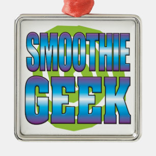 Smoothie Geek v3 Metal Ornament