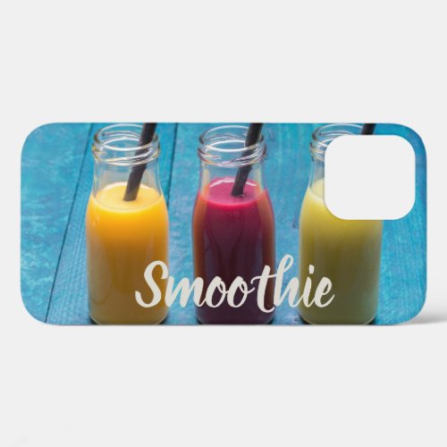 Smoothie juice drink mango orange kiwi gift iPhone 12 case