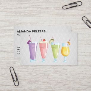 Smoothies   Nutritionist Business Card