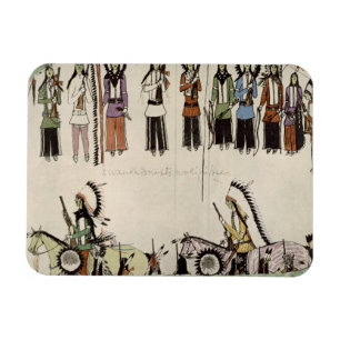 'Smoothing the Place Dance' (ink on paper) Magnet