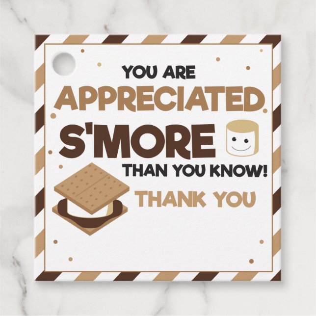 Smore Appreciation Gift Tag (Front)