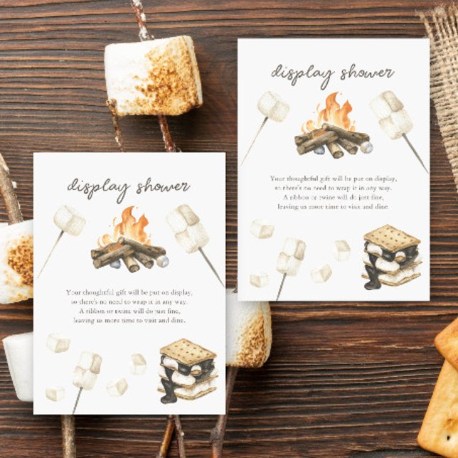 S'more Baby shower Display shower Enclosure Card (Creator Uploaded)