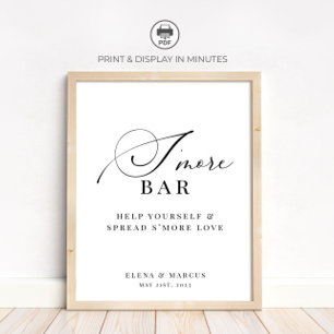 S'more Bar Wedding Station Sign