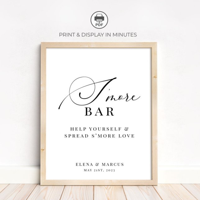 S'more Bar Wedding Station Sign (Creator Uploaded)