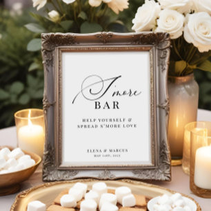 S'more Bar Wedding Station Sign