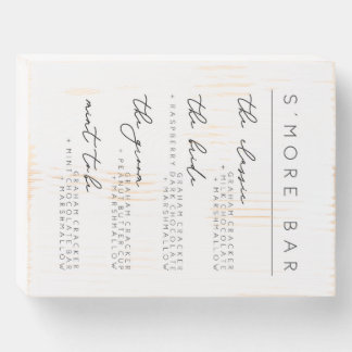 Smore Bar Wooden Sign