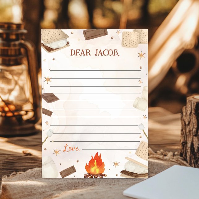 S'more Campfire Time Capsule Note Message Card (Creator Uploaded)