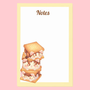 S'more Chocolate Cats Post-it Notes
