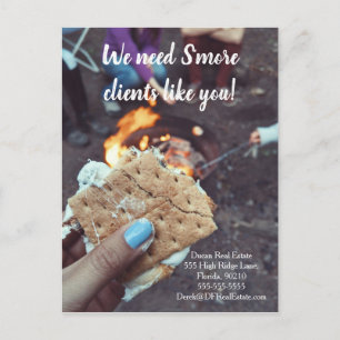 s'more clients referral real estate marketing sell postcard