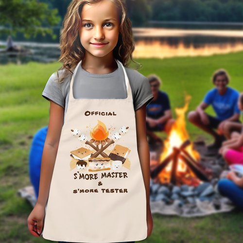 Smore Cute Fun Funny Campfire Kids Apron