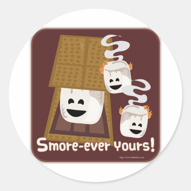 Smore_Ever Yours Classic Round Sticker (Front)