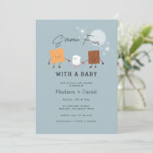 S'more Fun Campfire Baby Shower Invitation (Standing Front)