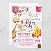 S'more Fun Camping Birthday Invitation (Front/Back)