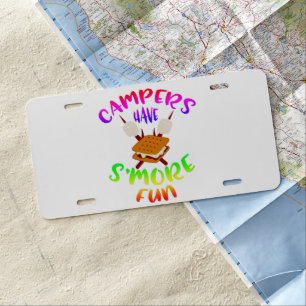 Smore fun  license plate
