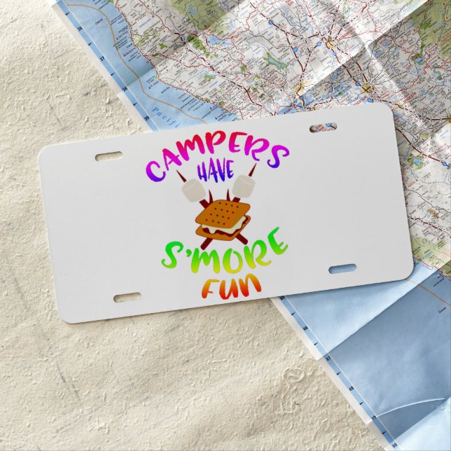 Smore fun  license plate (In Situ)