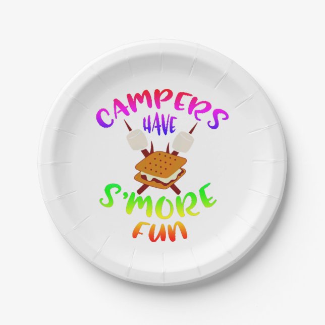 Smore fun  paper plates (Front)