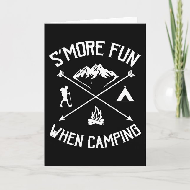 Smore Fun When Camping Funny Camping Smores Card (Front)